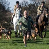 Banned in Britain, fox hunting has been replaced by hunting ... a person