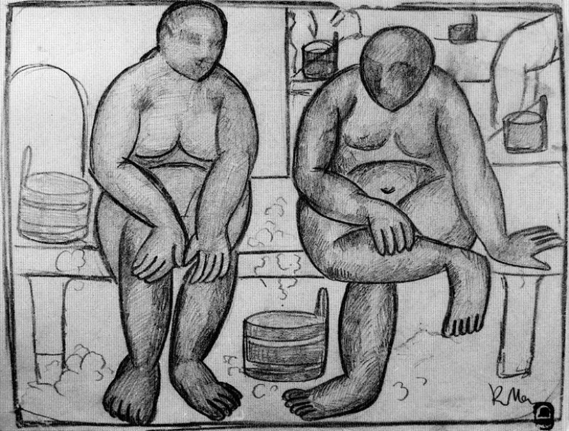 Baño a través de los ojos de artistas rusos