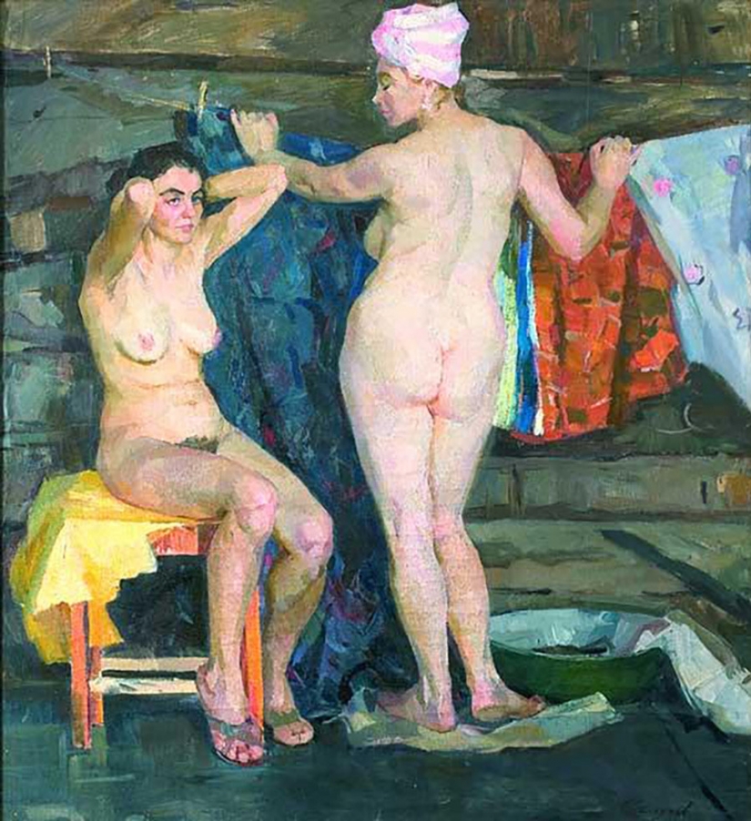 Baño a través de los ojos de artistas rusos
