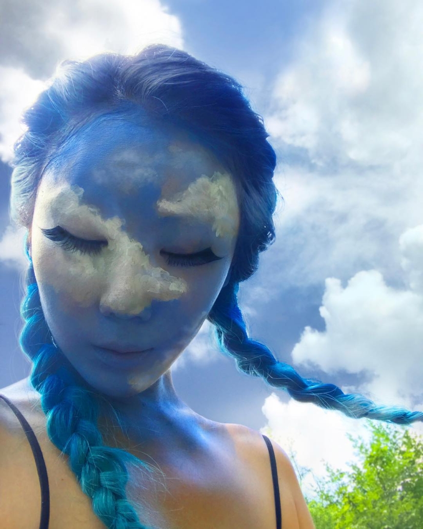 Beautiful chimeras: make-up artist from Korea blows up the brain with optical illusions of makeup