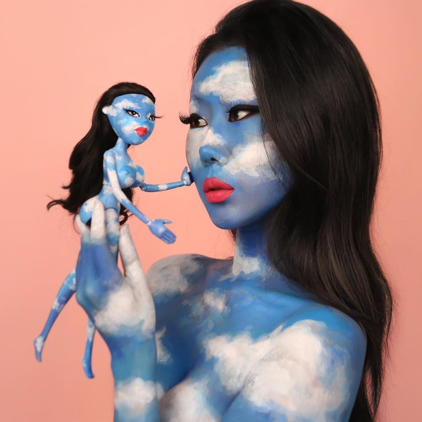 Beautiful chimeras: make-up artist from Korea blows up the brain with optical illusions of makeup