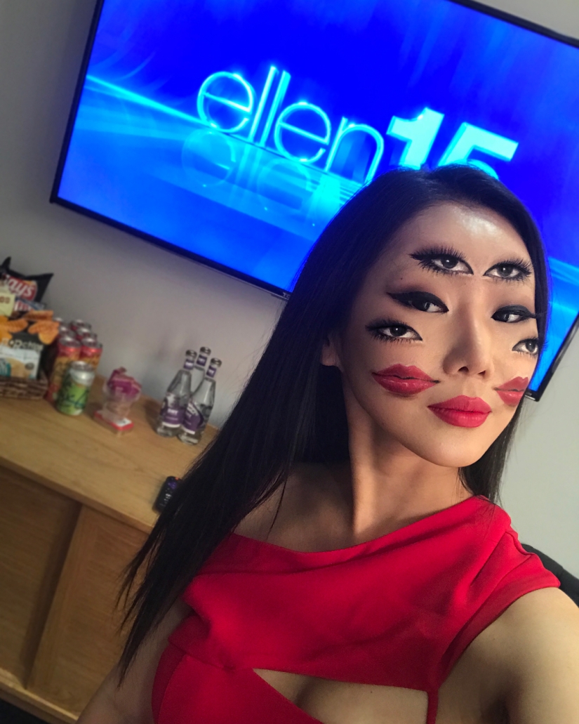 Beautiful chimeras: make-up artist from Korea blows up the brain with optical illusions of makeup