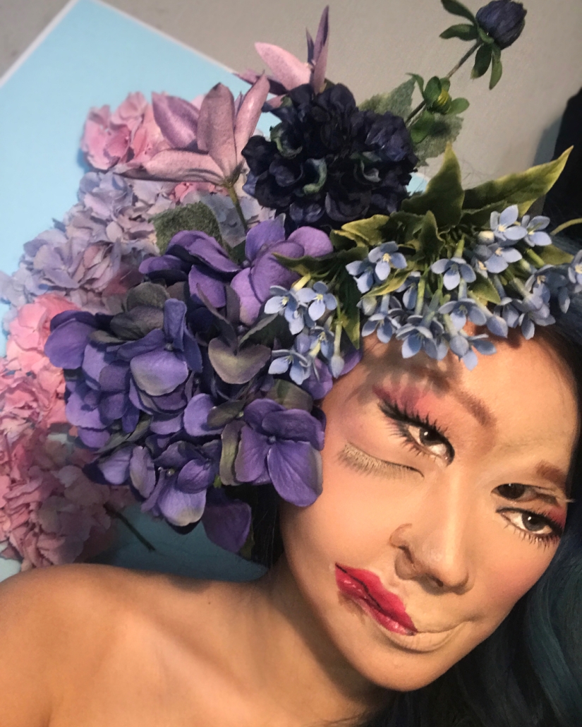 Beautiful chimeras: make-up artist from Korea blows up the brain with optical illusions of makeup