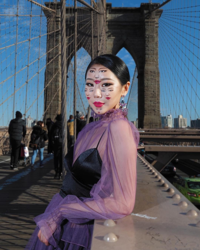 Beautiful chimeras: make-up artist from Korea blows up the brain with optical illusions of makeup