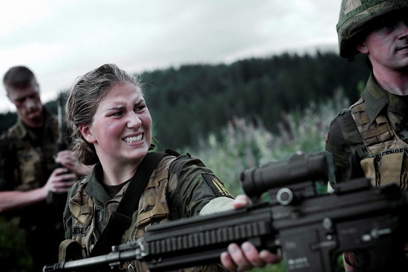 Beautiful half Norwegian army