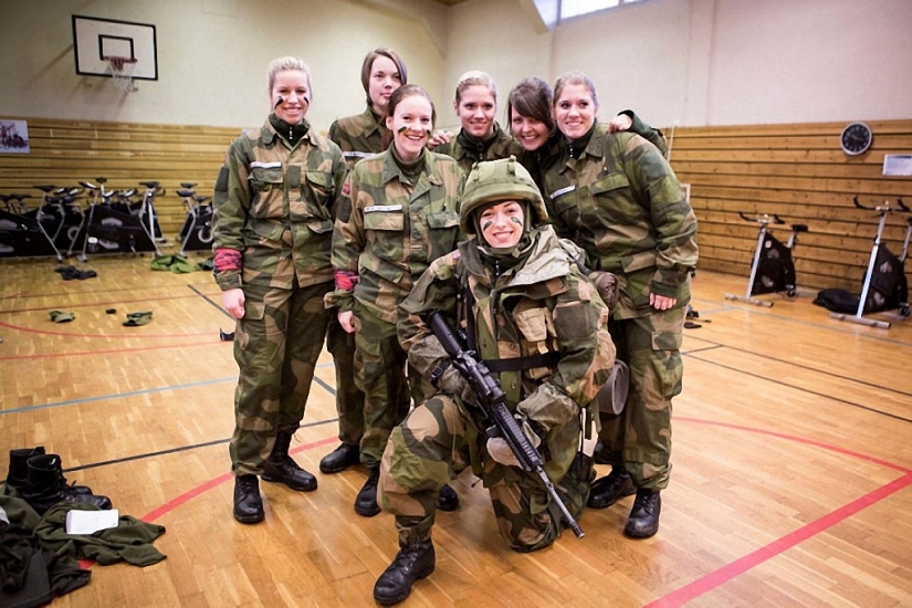 Beautiful half Norwegian army