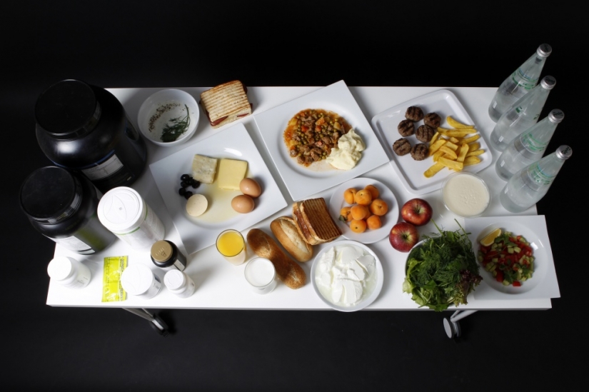 Breakfast, lunch and dinner of a real Olympic champion