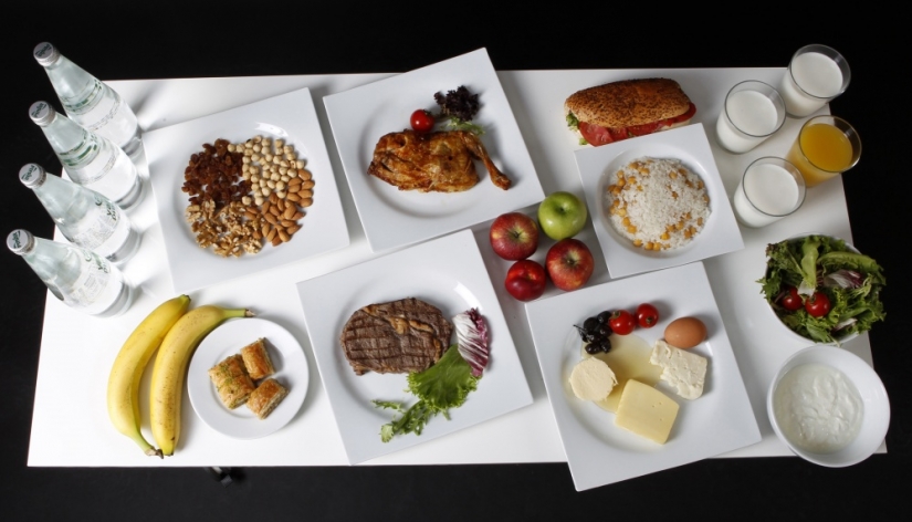 Breakfast, lunch and dinner of a real Olympic champion