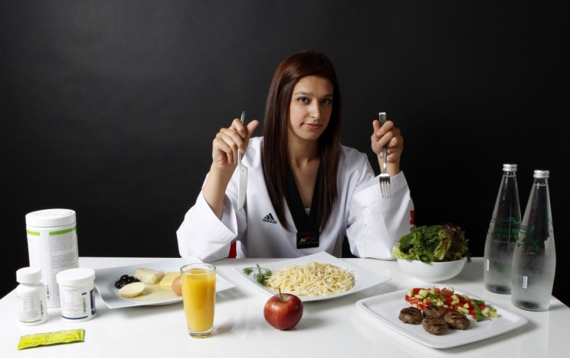 Breakfast, lunch and dinner of a real Olympic champion