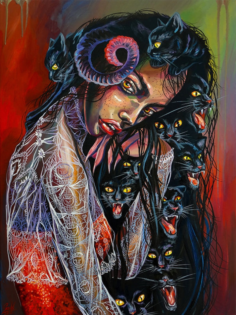 Brujas y gatos: 12 signos místicos del zodiaco Brujas y gatos: 12 signos místicos del zodiaco