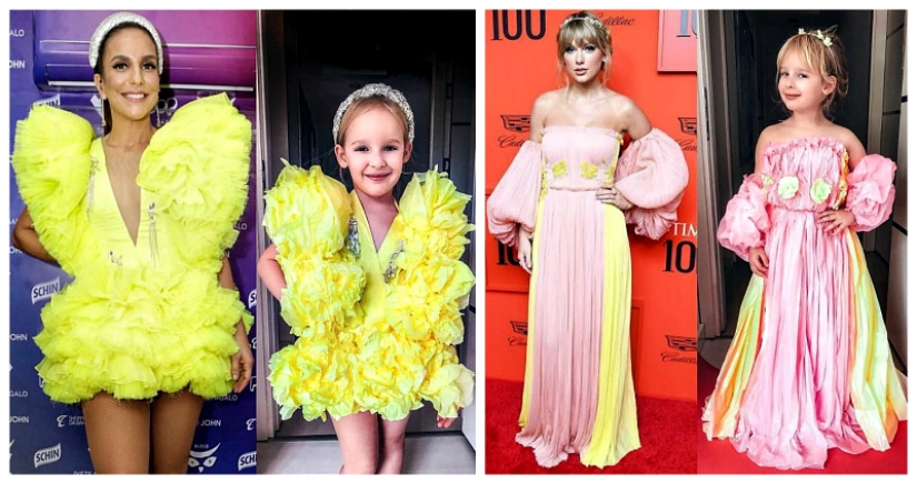 Budget reincarnation of the celebrities from creative mother and daughter Budget reincarnation of the celebrities from creative mother and daughter