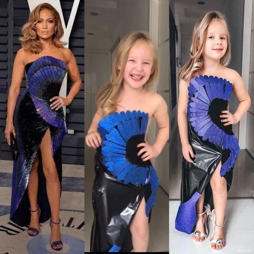 Budget reincarnation of the celebrities from creative mother and daughter Budget reincarnation of the celebrities from creative mother and daughter