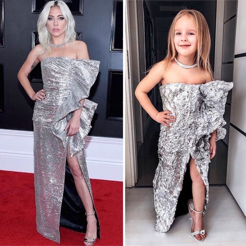 Budget reincarnation of the celebrities from creative mother and daughter Budget reincarnation of the celebrities from creative mother and daughter