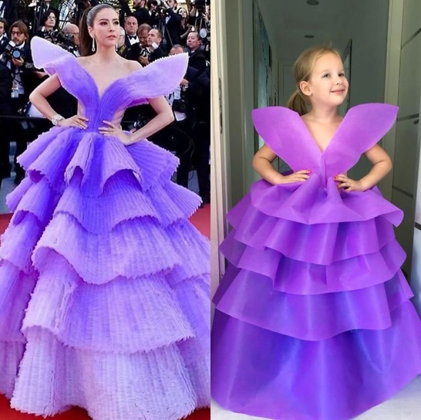 Budget reincarnation of the celebrities from creative mother and daughter Budget reincarnation of the celebrities from creative mother and daughter