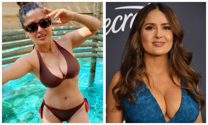 Caliente de nuevo las fotos de Salma Hayek en un bikini explotó en las redes sociales