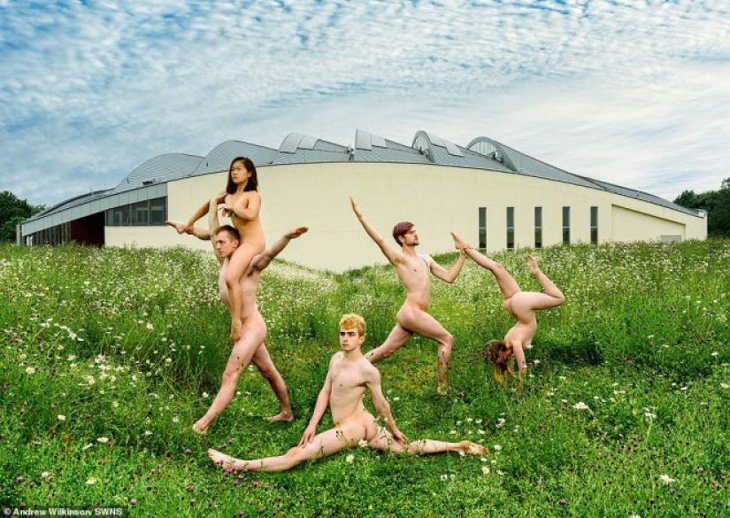 Cambridge students traditionally undressed for a charity calendar Cambridge students traditionally undressed for a charity calendar
