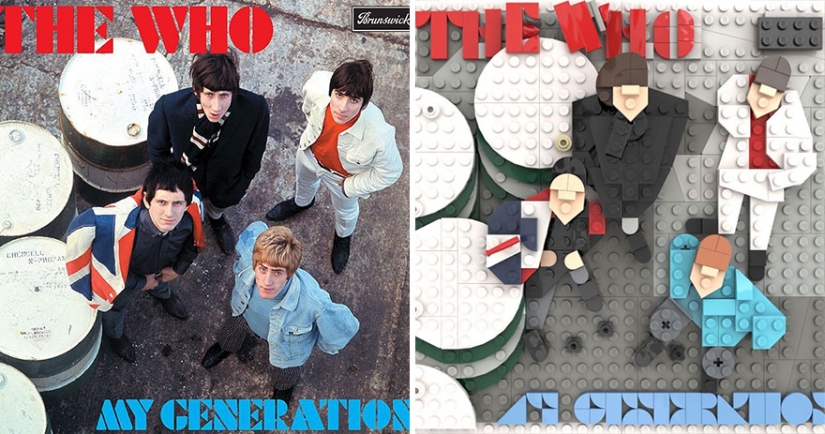 Can you find out everything? Designer collects music album covers from LEGO