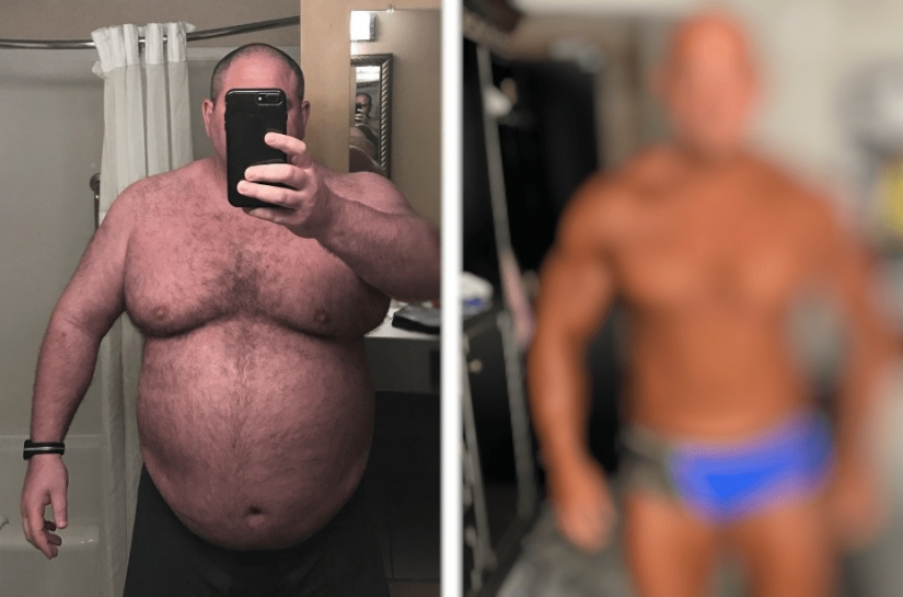 Cardinal transformation: A man weighing 174 kg has lost weight and changed beyond recognition