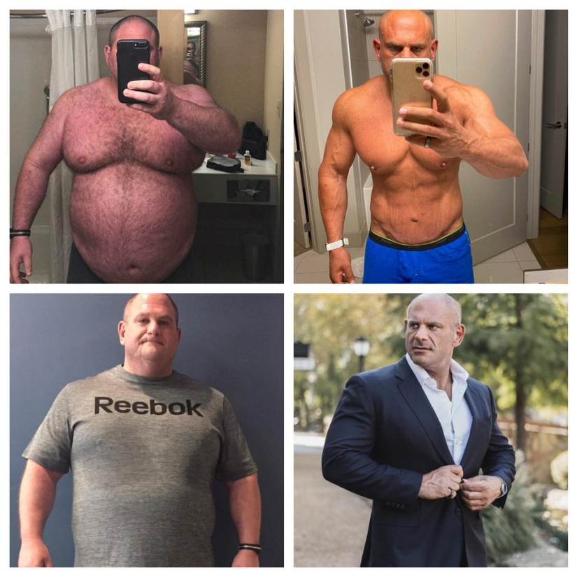 Cardinal transformation: A man weighing 174 kg has lost weight and changed beyond recognition