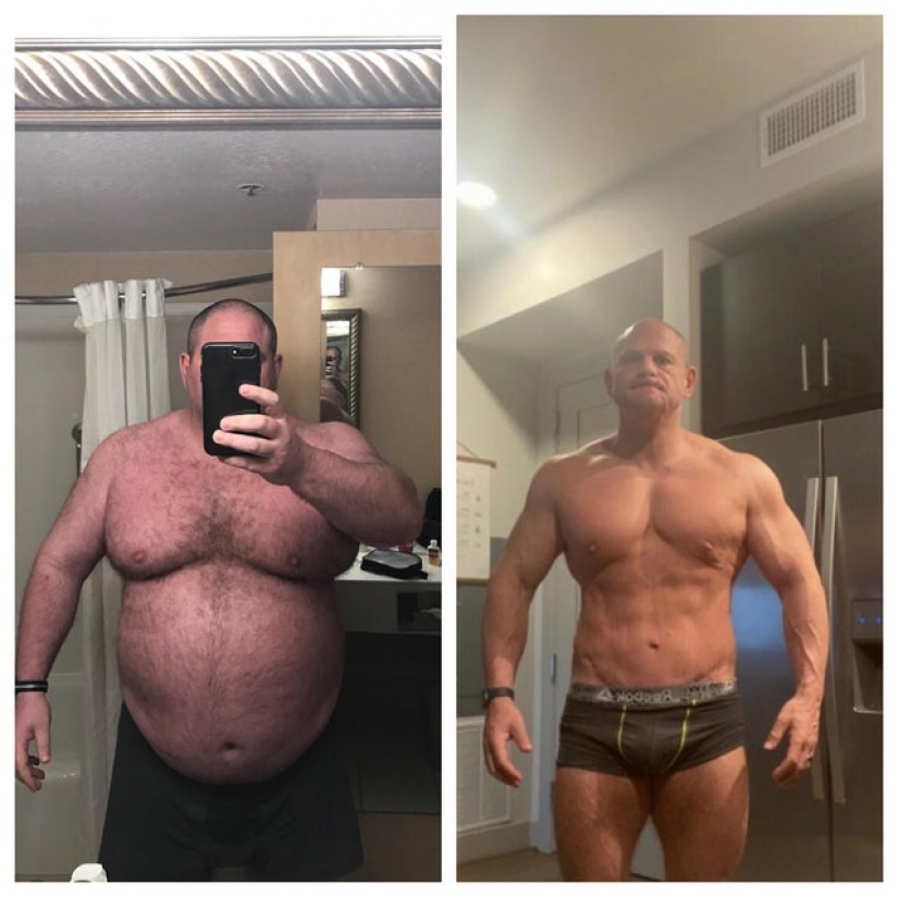 Cardinal transformation: A man weighing 174 kg has lost weight and changed beyond recognition