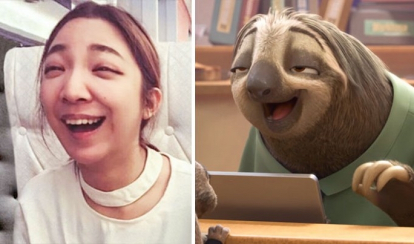 Cartoon characters and their real-life counterparts
