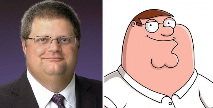 Cartoon characters and their real-life counterparts