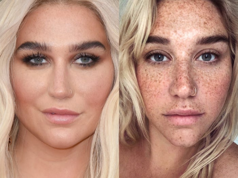 Celebridades sin maquillaje 2019