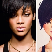 Celebrity portraits by Russian artist Lera Kiryakova