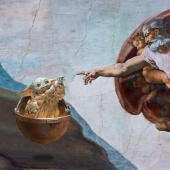 Characters from the Star wars universe in the subjects of classical paintings