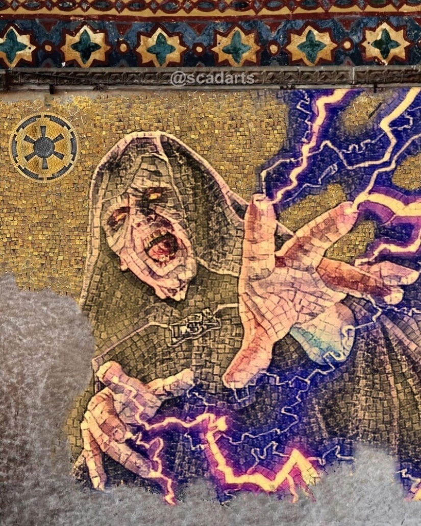 Characters from the Star wars universe in the subjects of classical paintings