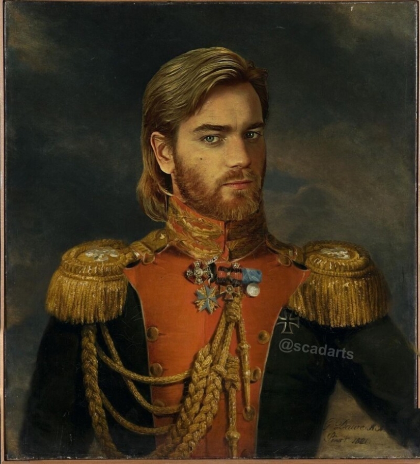 Characters from the Star wars universe in the subjects of classical paintings