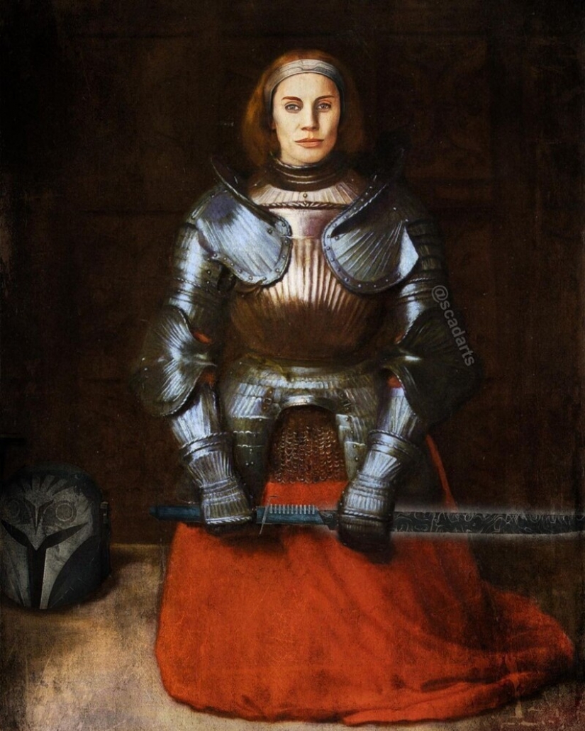 Characters from the Star wars universe in the subjects of classical paintings