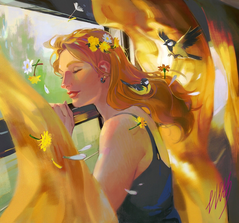 Check out this fantasy art about train travel in Russia Check out this fantasy art about train travel in Russia