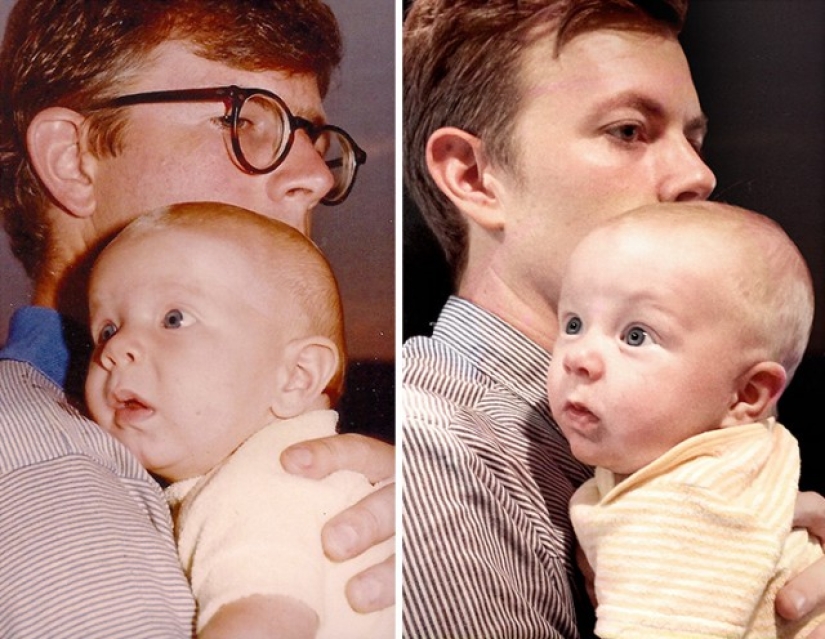 Children are like their parents as two drops of water Children are like their parents as two drops of water