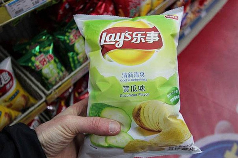 Chips con los gustos más inusuales de diferentes países del mundo Chips con los gustos más inusuales de diferentes países del mundo
