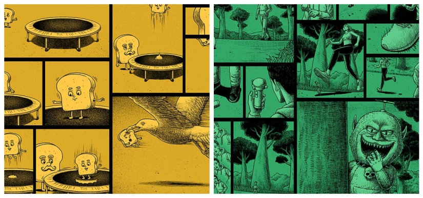 Cómics de miedo con finales espeluznantes de un artista taiwanés Cómics de miedo con finales espeluznantes de un artista taiwanés