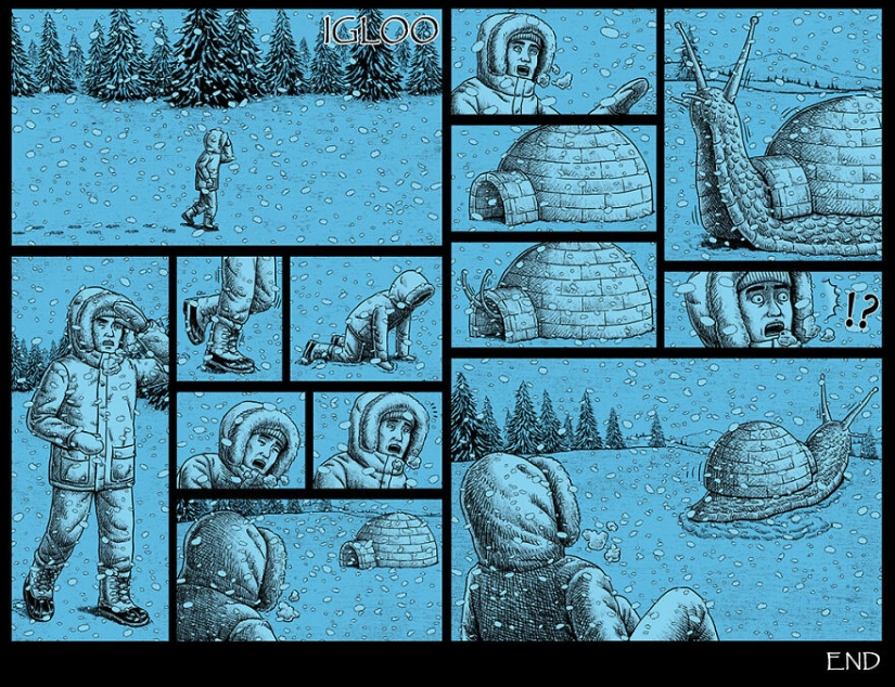 Cómics de miedo con finales espeluznantes de un artista taiwanés Cómics de miedo con finales espeluznantes de un artista taiwanés