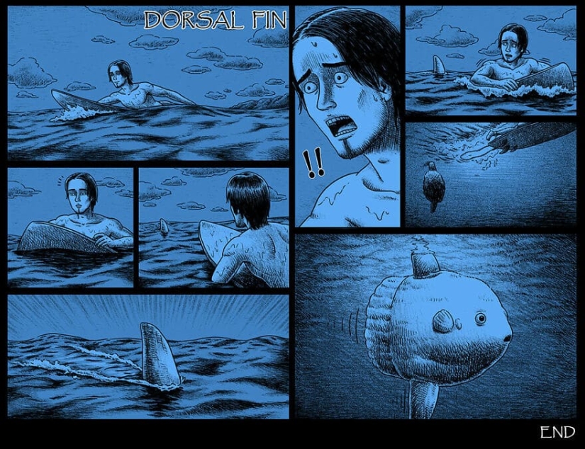 Cómics de miedo con finales espeluznantes de un artista taiwanés Cómics de miedo con finales espeluznantes de un artista taiwanés