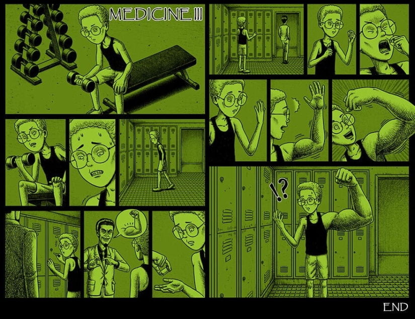 Cómics de miedo con finales espeluznantes de un artista taiwanés Cómics de miedo con finales espeluznantes de un artista taiwanés