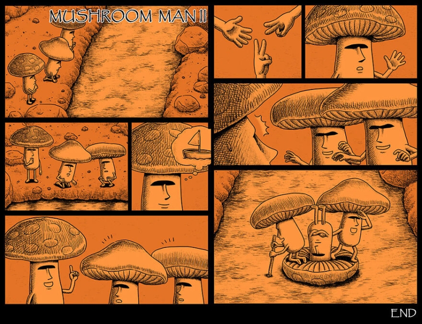 Cómics de miedo con finales espeluznantes de un artista taiwanés Cómics de miedo con finales espeluznantes de un artista taiwanés