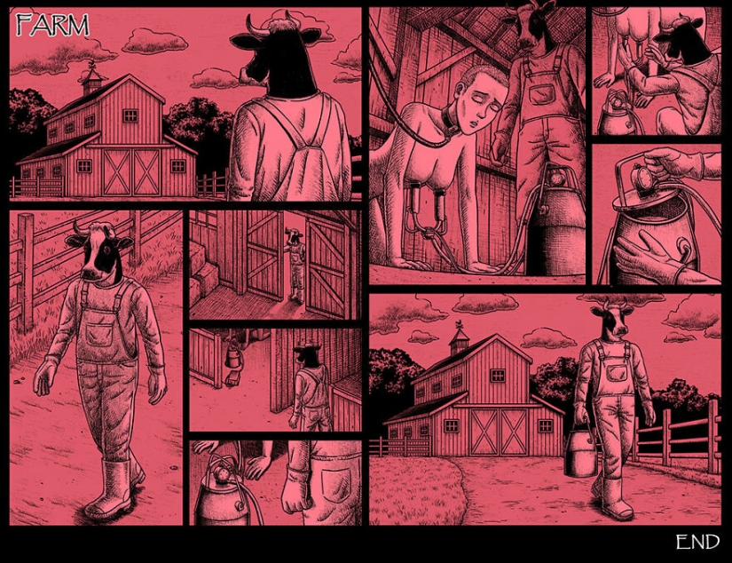 Cómics de miedo con finales espeluznantes de un artista taiwanés Cómics de miedo con finales espeluznantes de un artista taiwanés