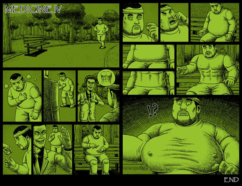 Cómics de miedo con finales espeluznantes de un artista taiwanés Cómics de miedo con finales espeluznantes de un artista taiwanés