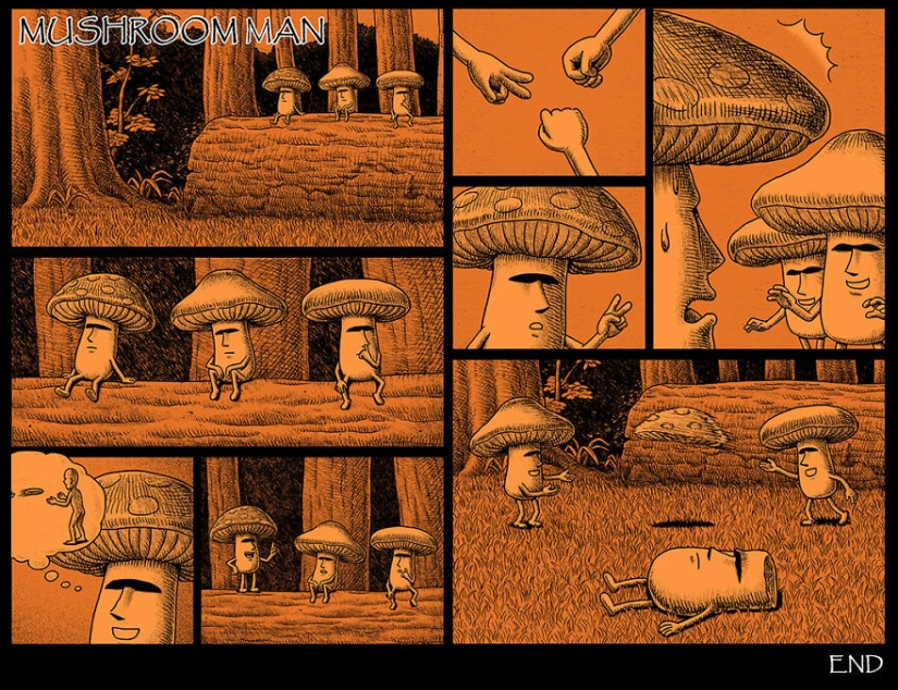 Cómics de miedo con finales espeluznantes de un artista taiwanés Cómics de miedo con finales espeluznantes de un artista taiwanés