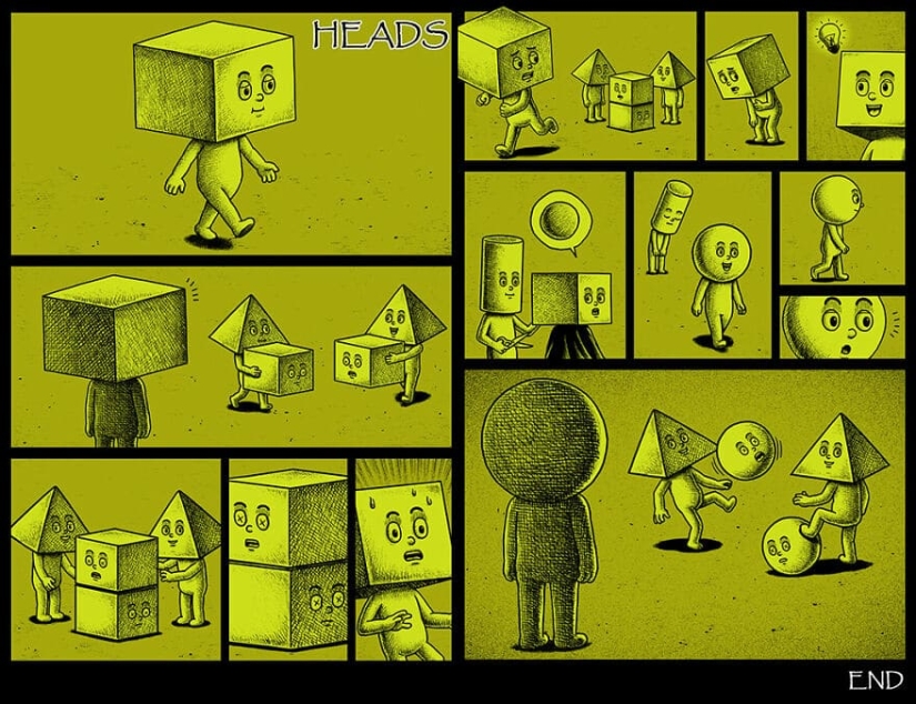 Cómics de miedo con finales espeluznantes de un artista taiwanés Cómics de miedo con finales espeluznantes de un artista taiwanés