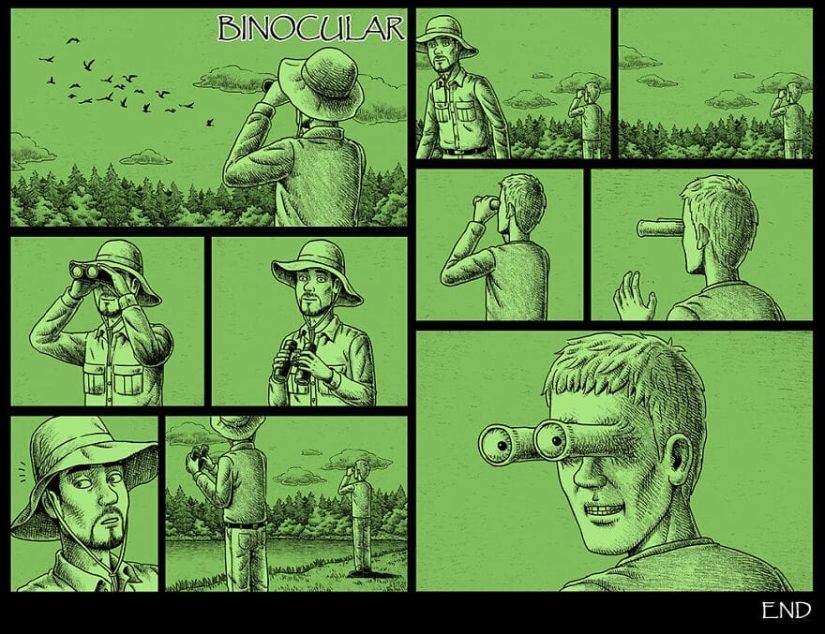 Cómics de miedo con finales espeluznantes de un artista taiwanés Cómics de miedo con finales espeluznantes de un artista taiwanés