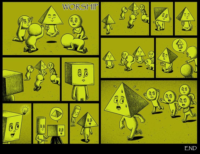 Cómics de miedo con finales espeluznantes de un artista taiwanés Cómics de miedo con finales espeluznantes de un artista taiwanés