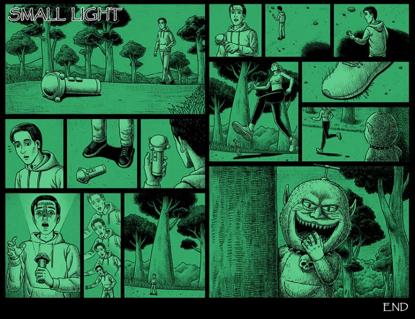 Cómics de miedo con finales espeluznantes de un artista taiwanés Cómics de miedo con finales espeluznantes de un artista taiwanés
