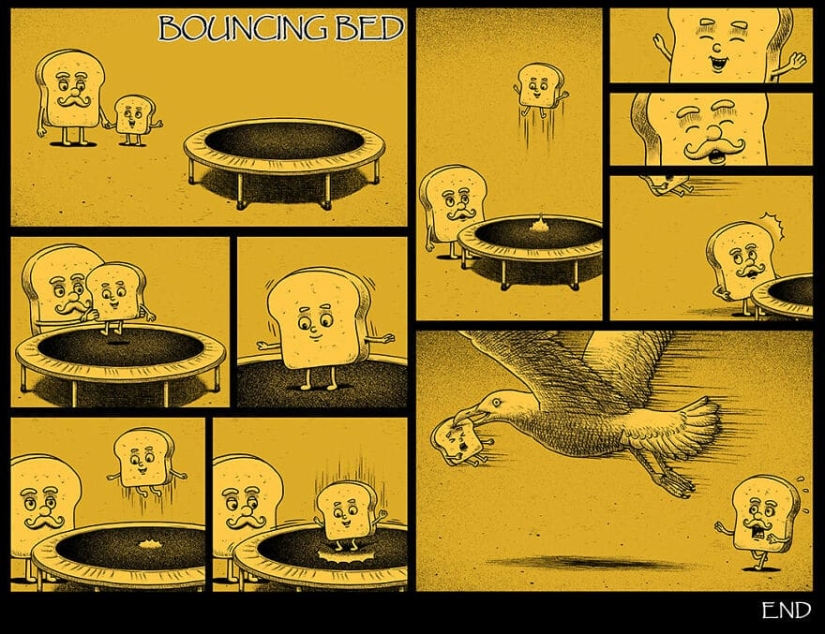 Cómics de miedo con finales espeluznantes de un artista taiwanés Cómics de miedo con finales espeluznantes de un artista taiwanés