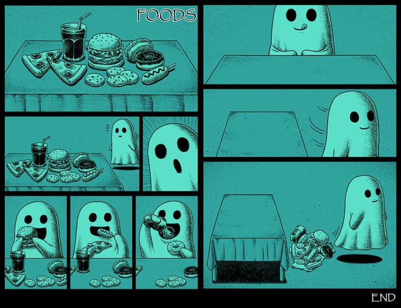 Cómics de miedo con finales espeluznantes de un artista taiwanés Cómics de miedo con finales espeluznantes de un artista taiwanés