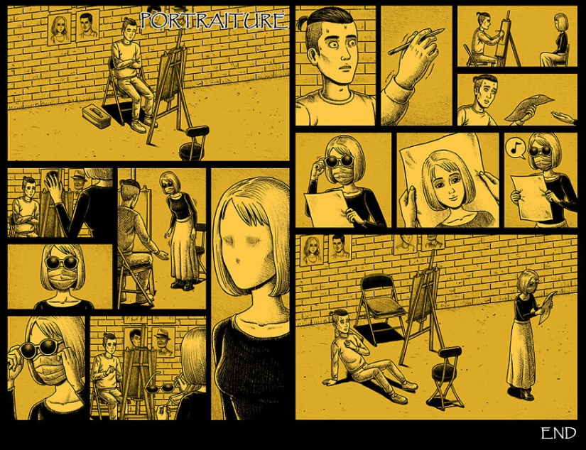 Cómics de miedo con finales espeluznantes de un artista taiwanés Cómics de miedo con finales espeluznantes de un artista taiwanés